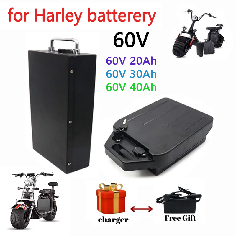 HarleyBattery 60V 20Ah 30Ah 40 - 60V 50Ah Electric Scooter Battery recension och pris