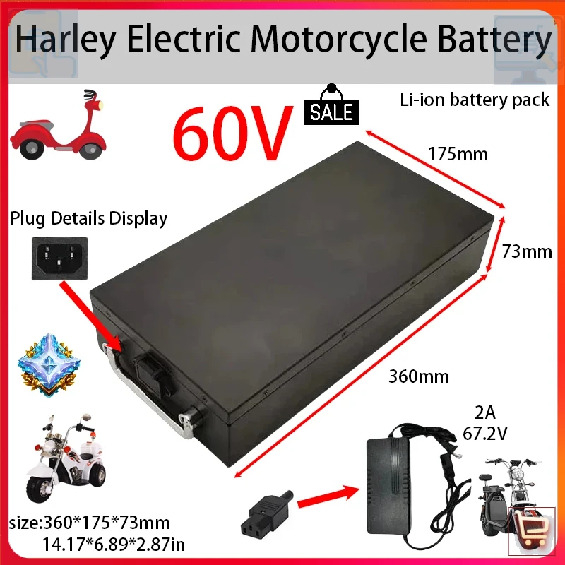 60V 20Ah-60Ah High Capacity Li - 60V 50Ah Electric Scooter Battery recension och pris