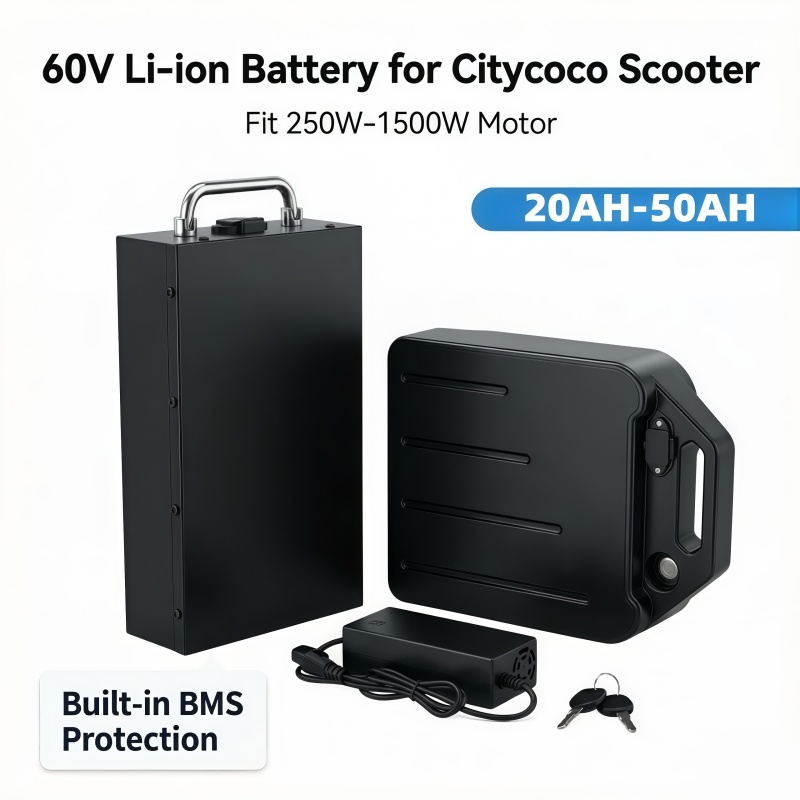 60V Lithium Battery with Over- - 60V 50Ah Electric Scooter Battery recension och pris